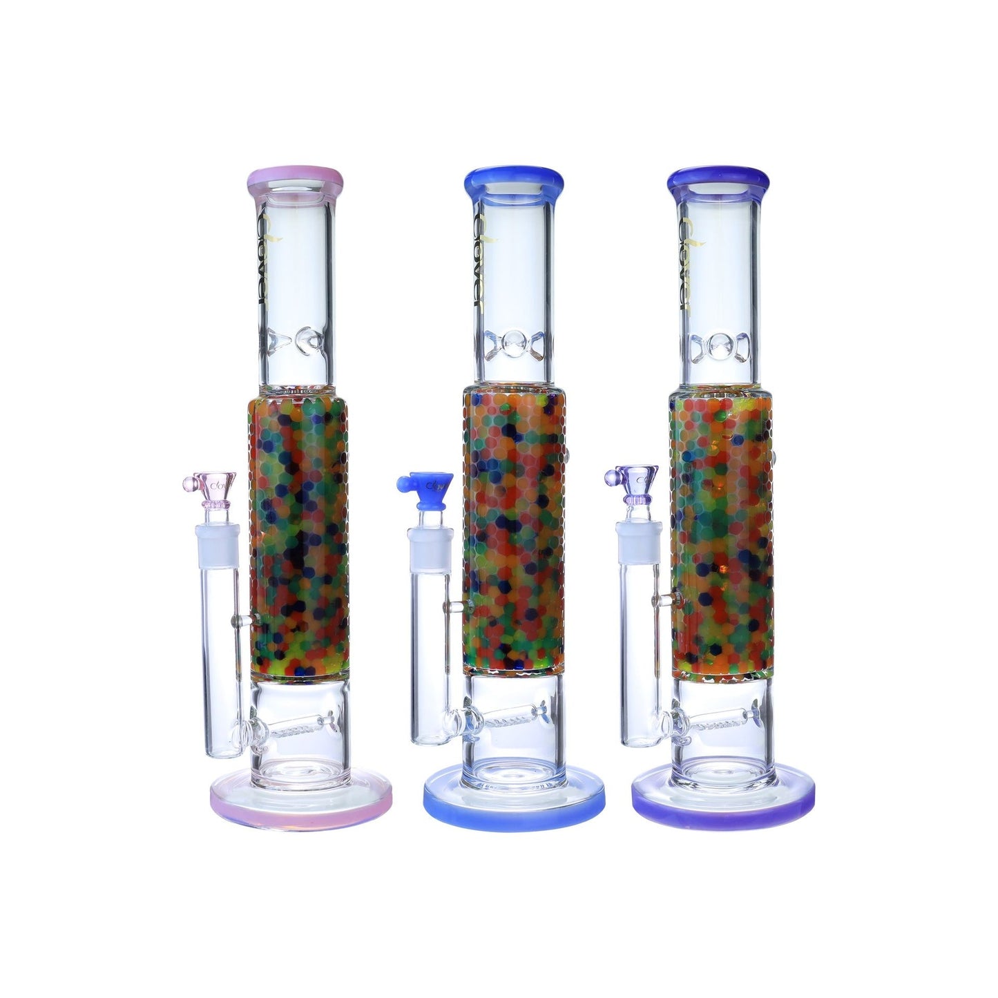VaporTech Wholesale Clover | Waterpipe - 15" Orbeez Straight Neck with Ice Catcher (WPA-400) Pipes & Pieces