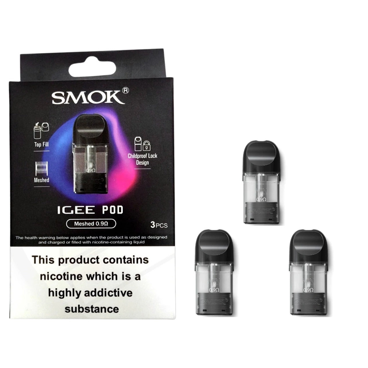 VaporTech Wholesale SMOK | IGEE Meshed 0.9ohm Pod Replacement Pods
