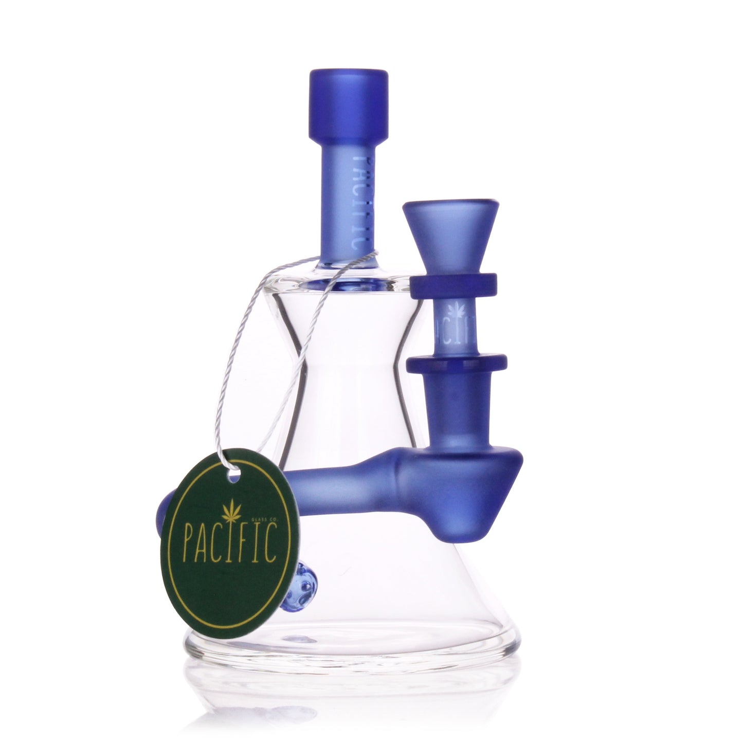 VaporTech Wholesale Pacific Waterpipes - 5" Arowana Hourglass Base Transparent Mouthpiece & Side Perc All