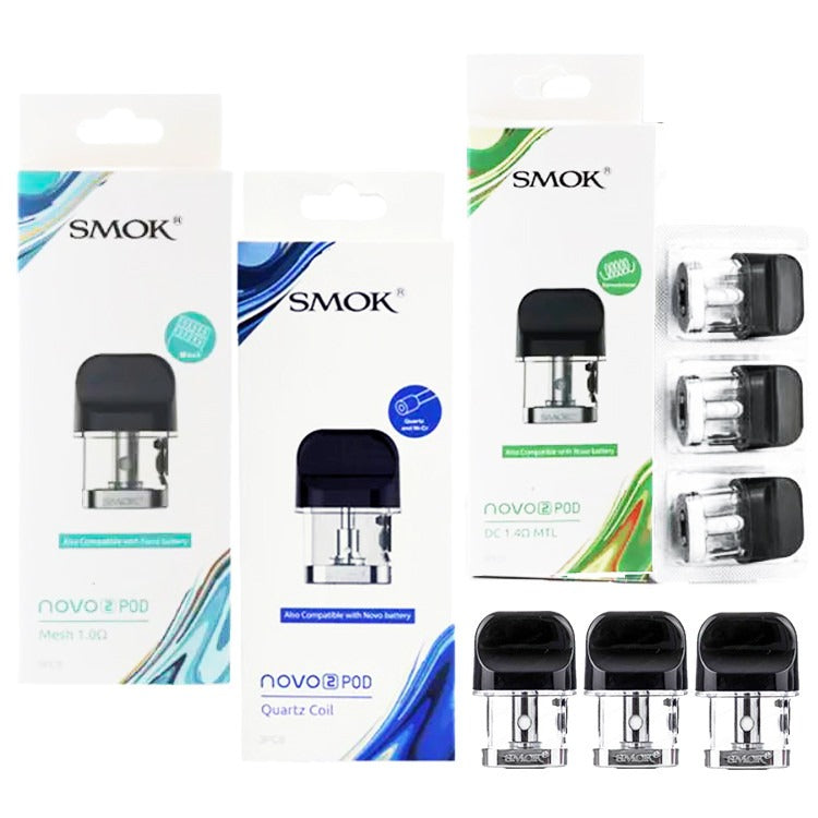 VaporTech Wholesale SMOK Novo 2 Pod - Mesh and DC MTL Options Replacement Pods