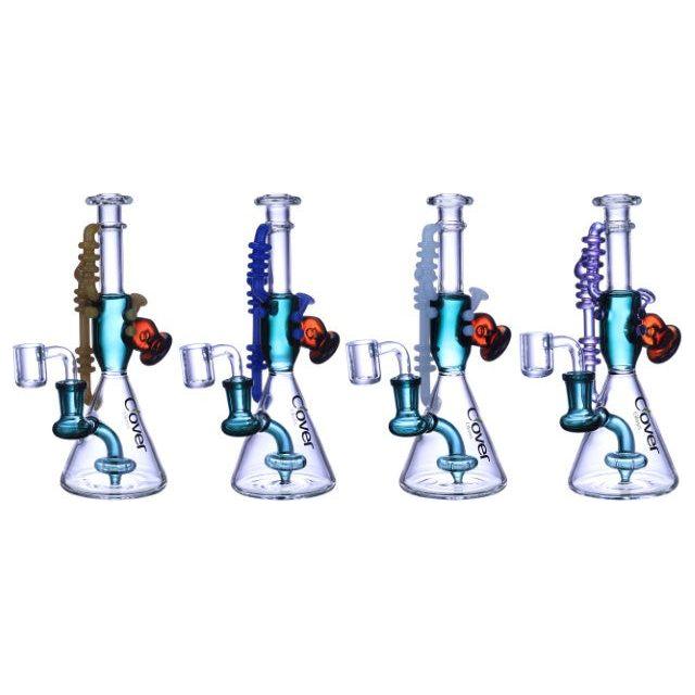 VaporTech Wholesale Clover | Rig - 7" Raygun w/ Beaker Bottom & UFO Perc (WPE-333) Pipes & Pieces