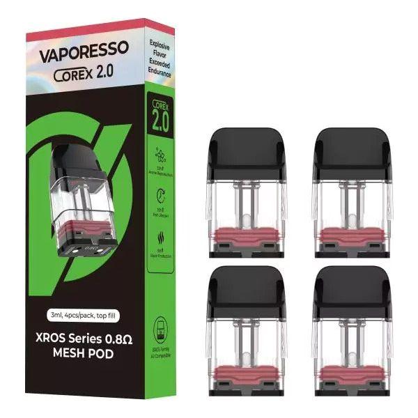 S&S Anita Corporation Vaporesso 4 x XROS Series MESH POD (3ML) 4pcs Corex 2.0 Mesh Replacement Pods
