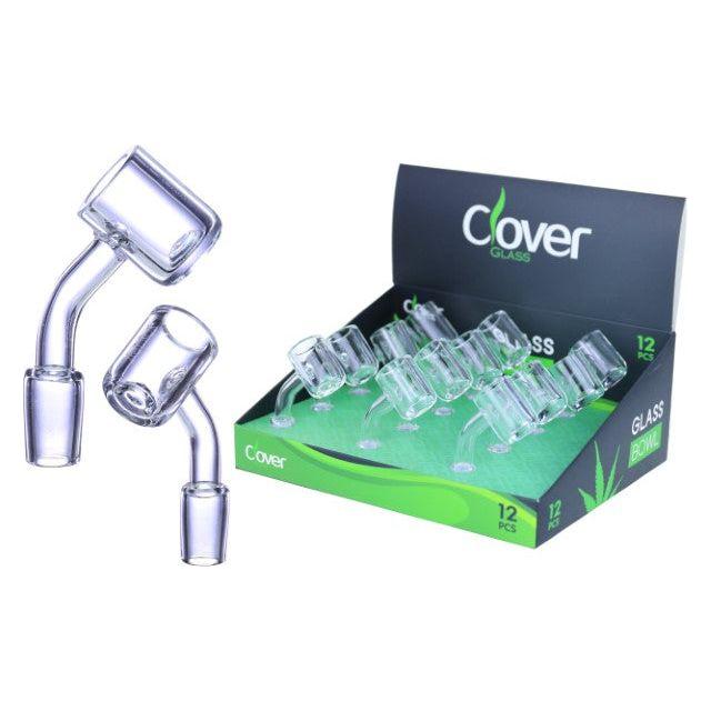 VaporTech Wholesale Clover Bangers - Etched Logo Quartz 45 (12pcs/Display) WPY-304A Pipes & Pieces