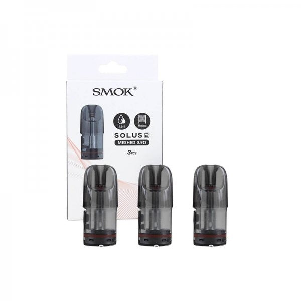 VaporTech Wholesale SMOK | Solus 2 Pod - 0.9ohm Meshed 2.5ml (3pcs/Pack) Replacement Pods