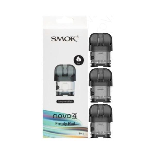 VaporTech Wholesale Smok Novo 4 - Empty Replacements (x3) - 2.0ml - Transpa Replacement Pods