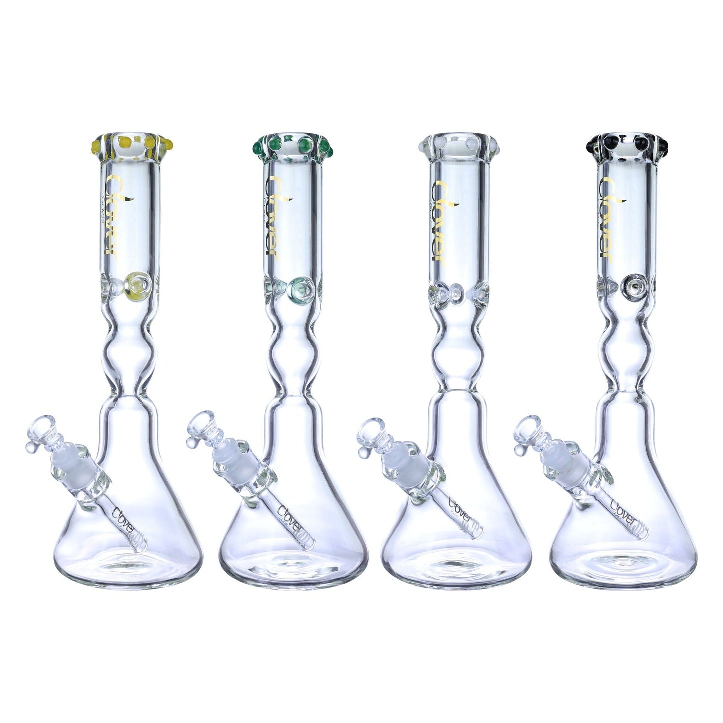 VaporTech Wholesale Clover 14.5'' Mixed Color Borosilicate WaterPipe (WPB-82) Waterpipes