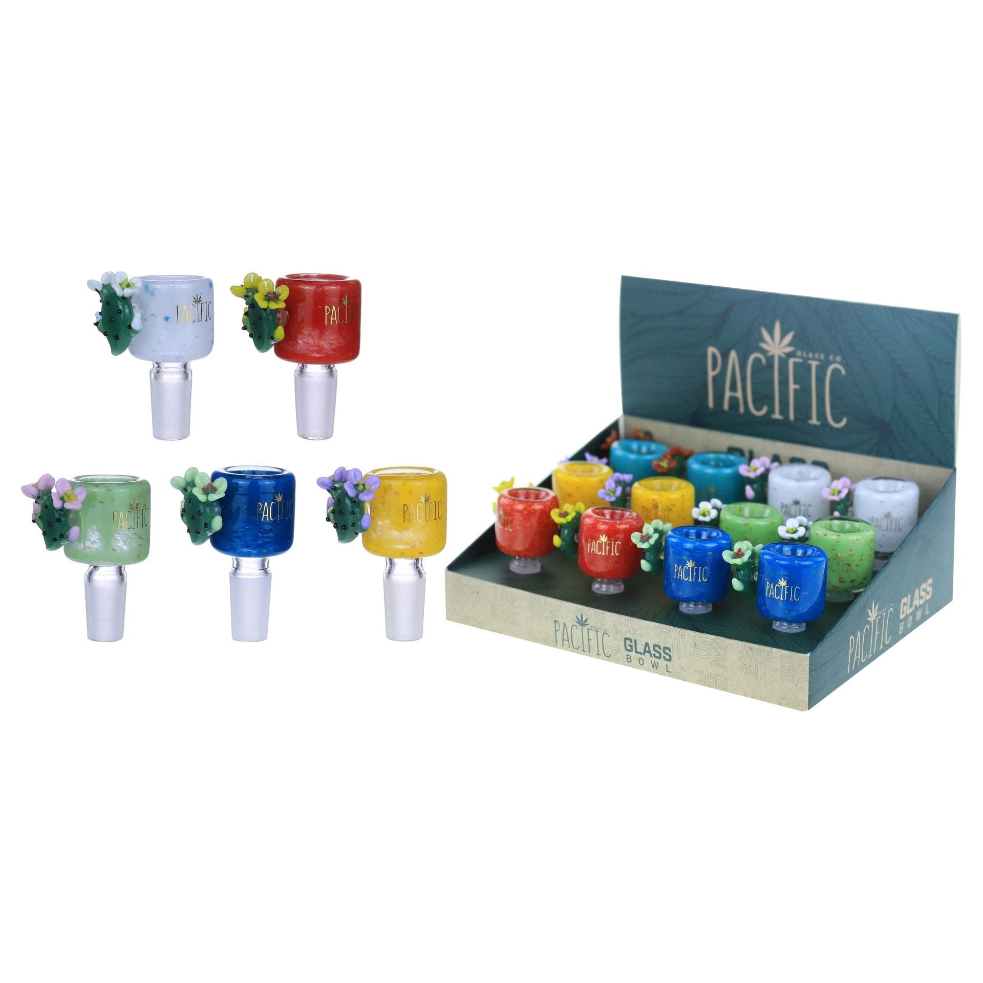 VaporTech Wholesale Pacific Bowl - 3D Cactus Art (12pcs/Display) Pacific