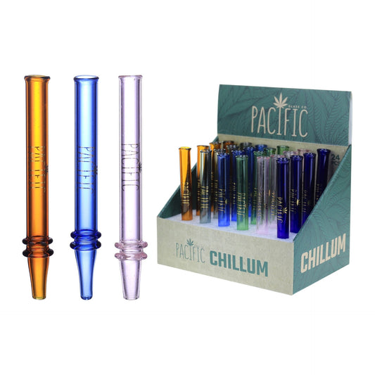 VaporTech Wholesale Pacific | Mixed Color Straight Tube Nectar Collector - 24pc/Display (YG-647) Pacific