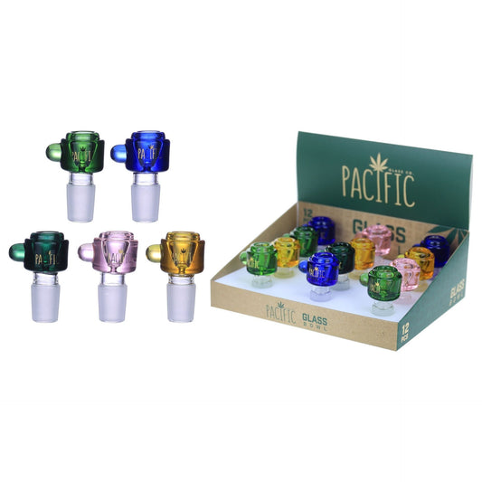 VaporTech Wholesale Pacific Bowl | Bowls w/Finger Grip (12pcs/Display) Pacific