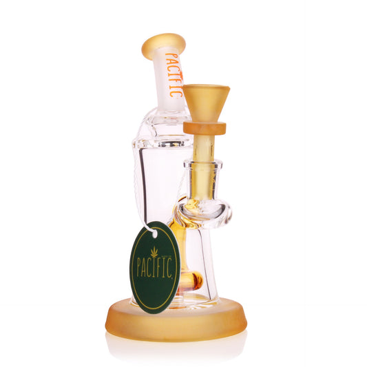 VaporTech Wholesale Pacific Waterpipes - 5" Sargo Flat Base w/Matching Curved Mouthpiece & UFO Perc All