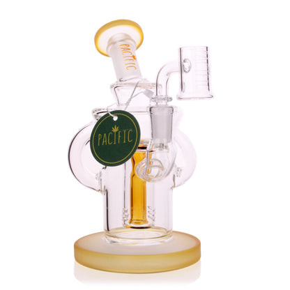 VaporTech Wholesale Pacific Waterpipes - 6" Marlin Flat Base w/ Matching Color Mouthpiece & Straight Perc All