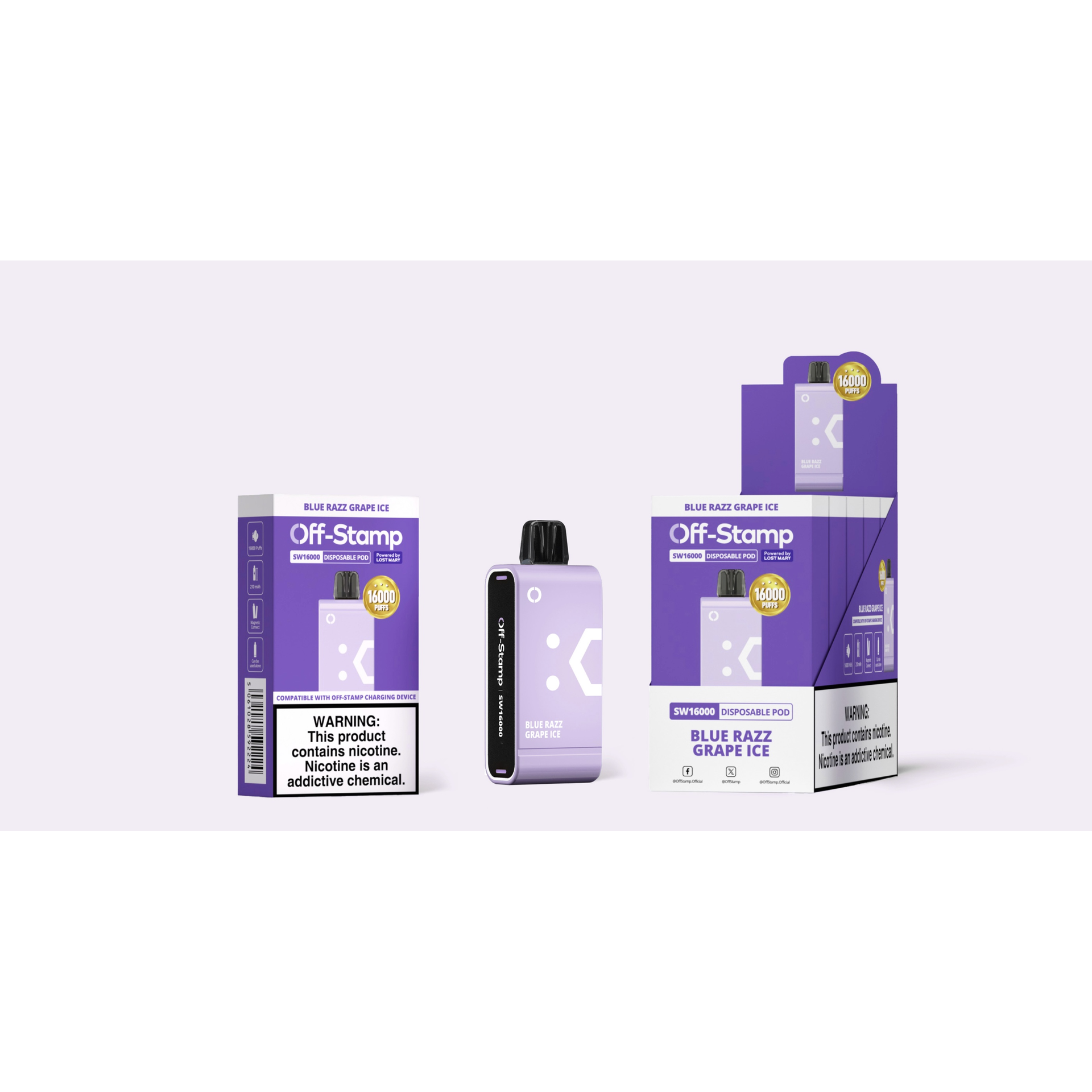 Demand Vape Off Stamp SW16000 Smart KIT 5pk Disposables