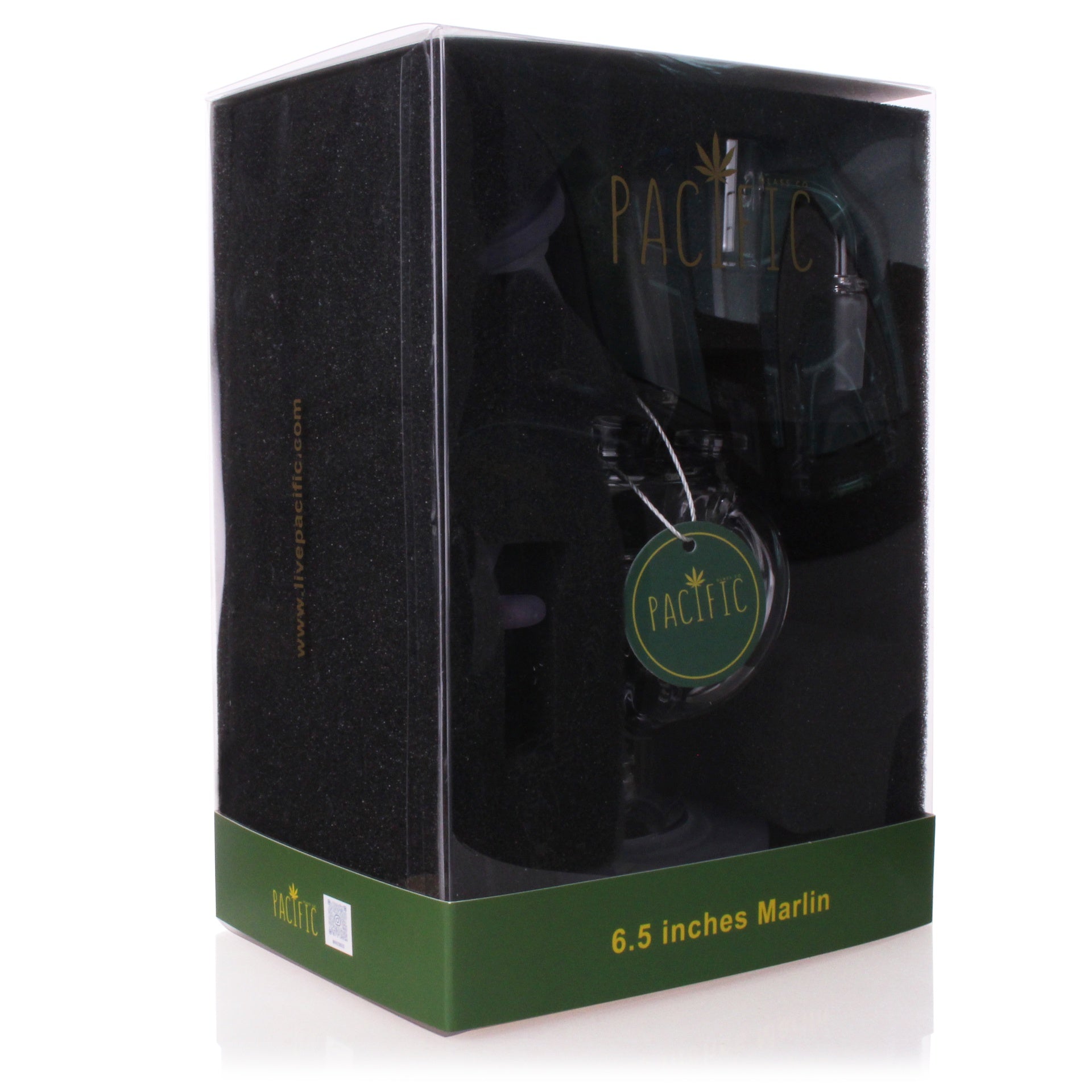 VaporTech Wholesale Pacific Waterpipes - 6" Marlin Flat Base w/ Matching Color Mouthpiece & Straight Perc All