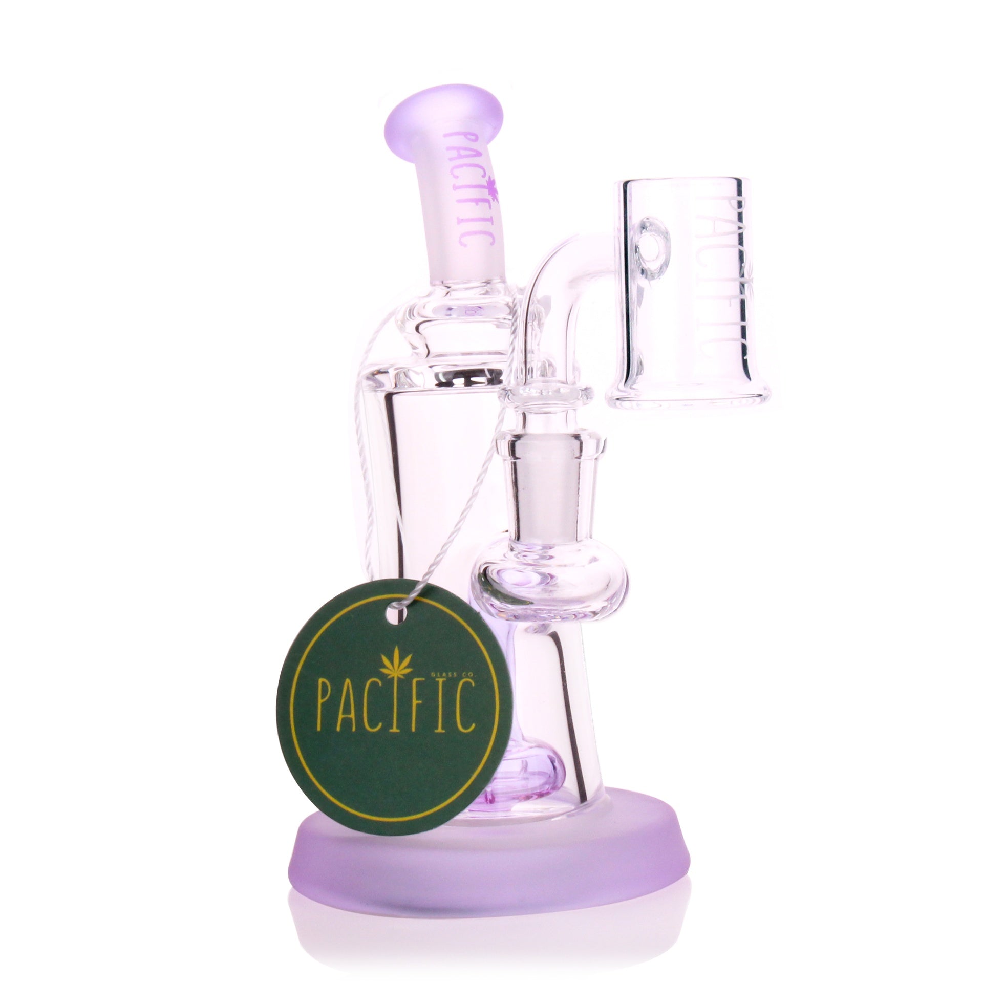 VaporTech Wholesale Pacific Waterpipes - 5" Sargo Flat Base w/Matching Curved Mouthpiece & UFO Perc All