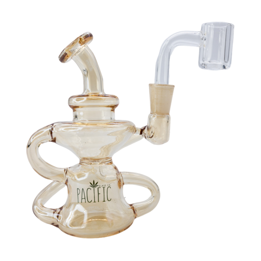 VaporTech Wholesale Pacific Mini Hourglass Rig Recycler - CLEAR GMR03 Pacific