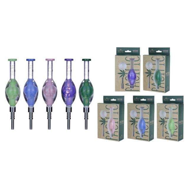 VaporTech Wholesale Pacific Milky Colored Glass Nectar Collector {NC-112} - COBALT BLUE Pacific