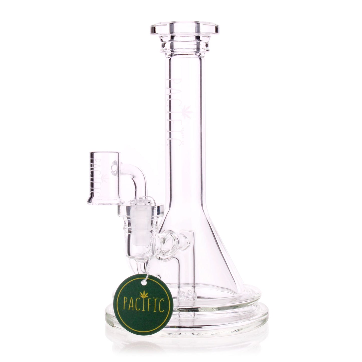 VaporTech Wholesale Pacific [Waterpipes] - 8" Clear Tuny Beaker Base [VP-11] Pacific