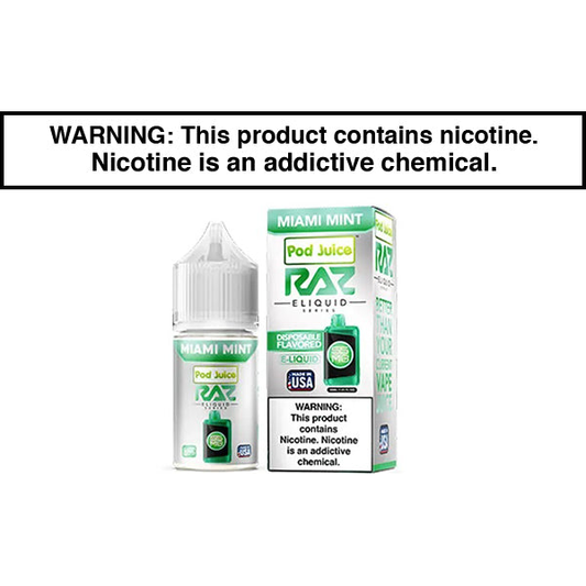 Jewel Distribution RAZ x Pod E-liquid 30ml - White Gummy Ice - 55mg E-liquid