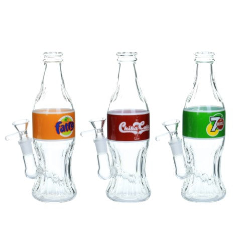 VaporTech Wholesale Clover [Waterpipes] - 5" Glass Soda Bottle [WPE-52] Pipes & Pieces
