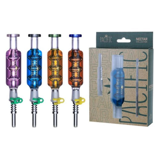 VaporTech Wholesale Pacific Glycerin 3 Tier Glass Nector Collector {NC-38} - AMBER Pacific