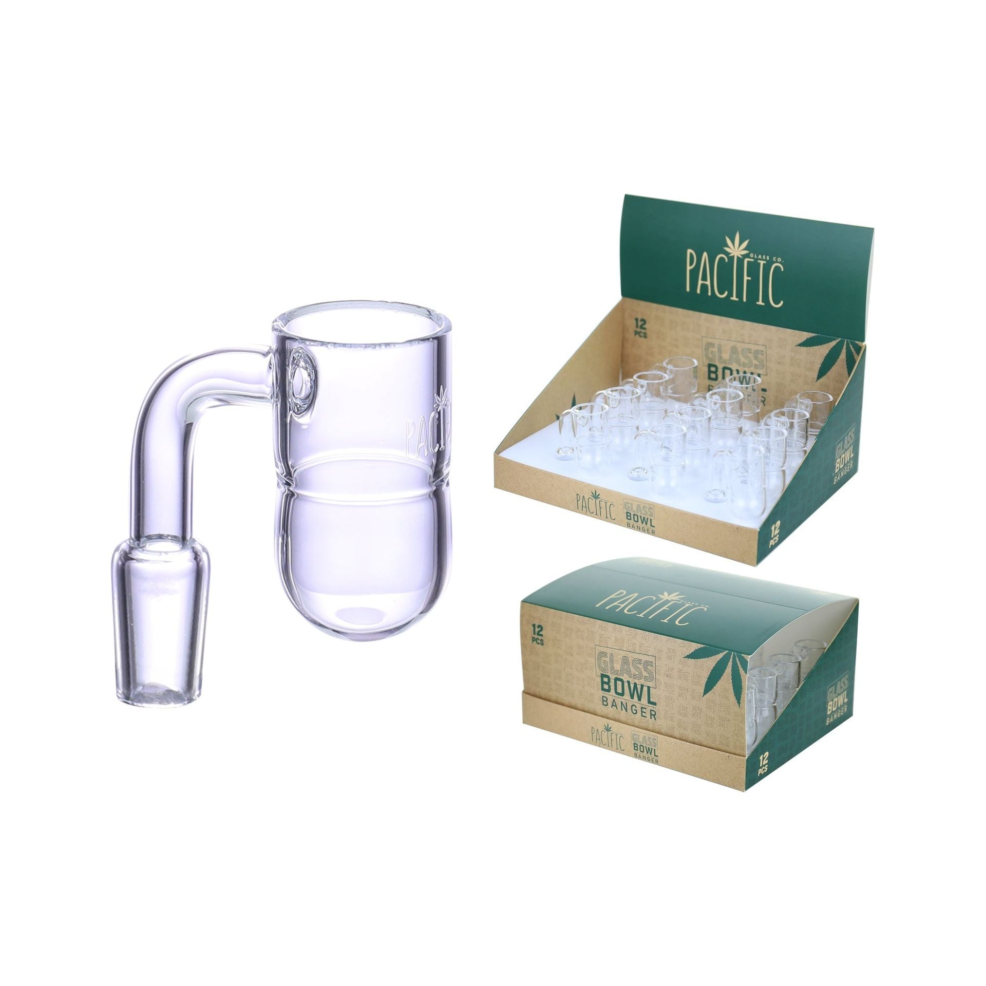 VaporTech Wholesale Pacific [Bangers] -  14mm Clear Dipped Banger Bowl [WPY-325] (12pc/Display) Pacific