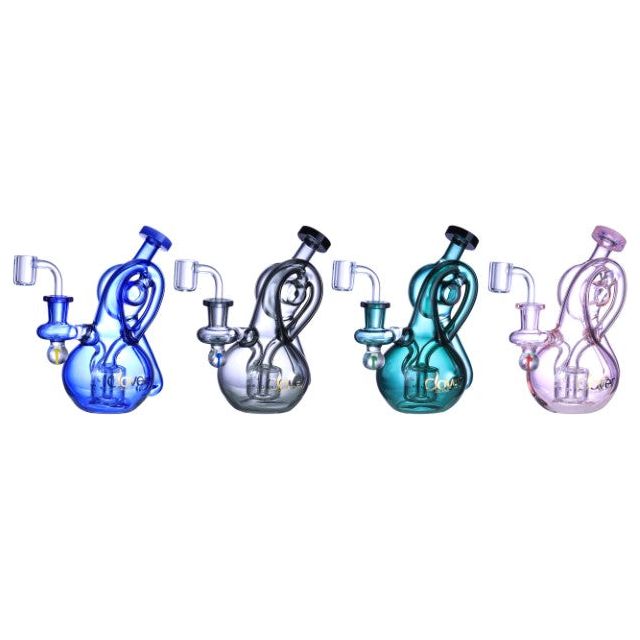 VaporTech Wholesale Clover [Waterpipe] - 6.5" Spiral Slurp Potion Glass Waterpipe [WPE-707] Waterpipes