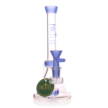 VaporTech Wholesale Pacific Waterpipes - 7" Mobula Beaker Bottom Straight Neck Matching Mouthpiece & UFO Perc