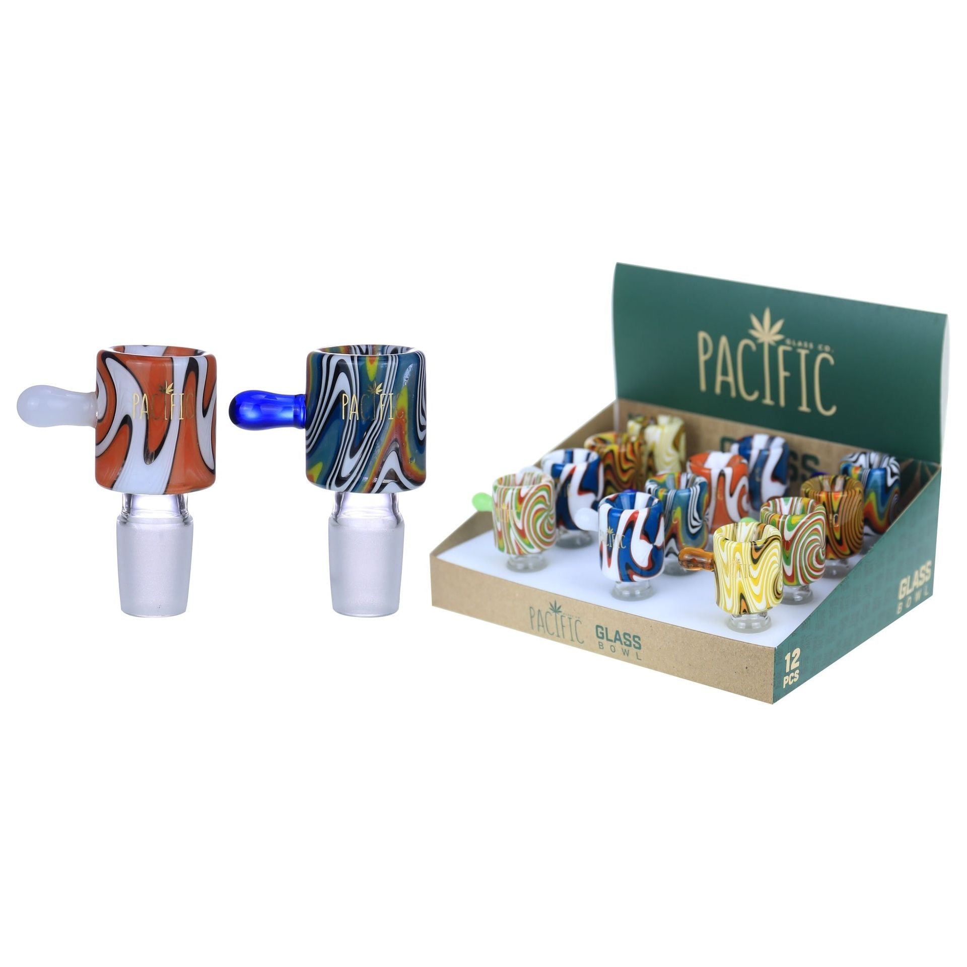 VaporTech Wholesale Pacific Bowl - Psychedelic Art Bucket w/ Handle (12pcs/Display) {WPH-603} Pacific