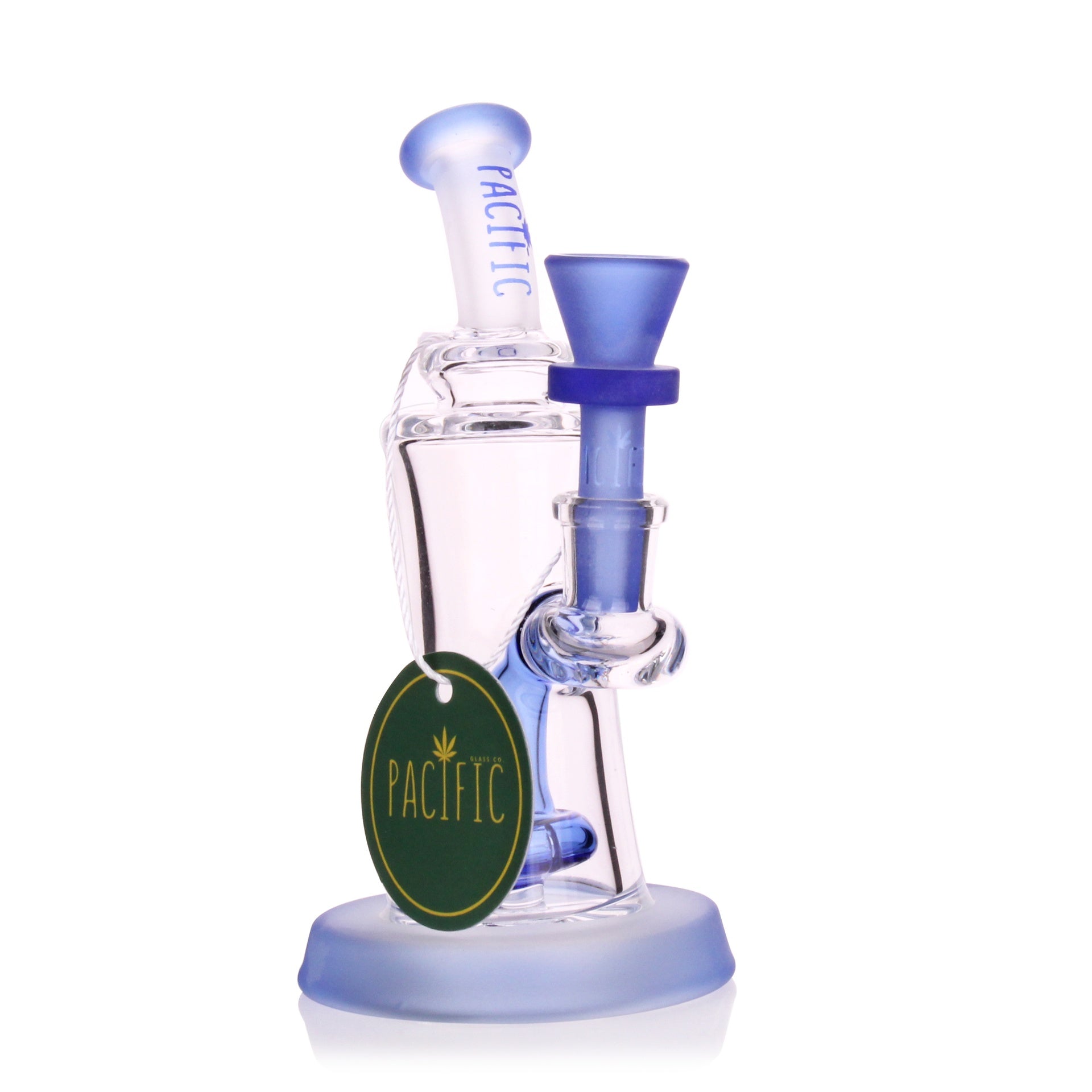 VaporTech Wholesale Pacific Waterpipes - 5" Sargo Flat Base w/Matching Curved Mouthpiece & UFO Perc All